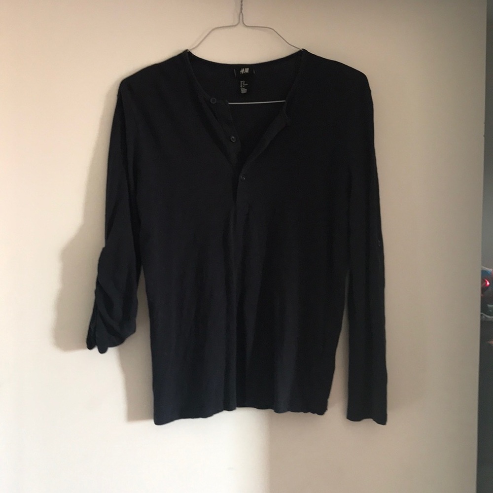 H&M blue, long sleeve shirt. (Men’s) final Price